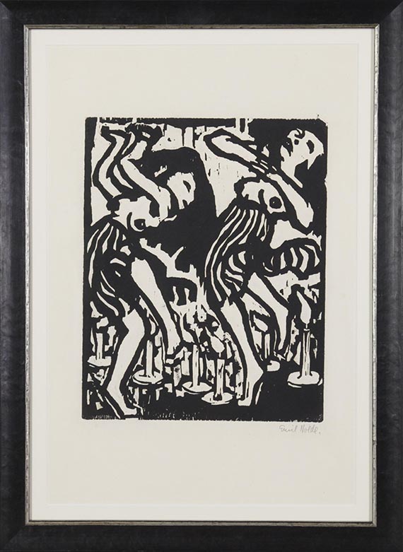 Emil Nolde - Kerzentänzerinnen - Frame image