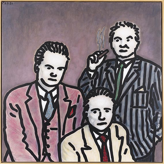 Claus Otto Paeffgen - Tony Shafrazi, Hans Meyer, Dennis Hopper - Frame image