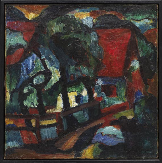 Eberhard Viegener - Haus in Bäumen - Frame image
