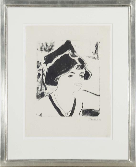 Erich Heckel - A Girl - Frame image