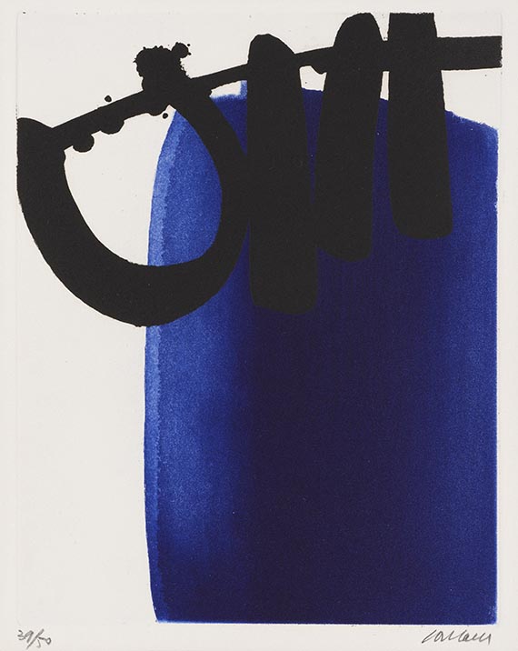 Pierre Soulages - Eau-forte XXI