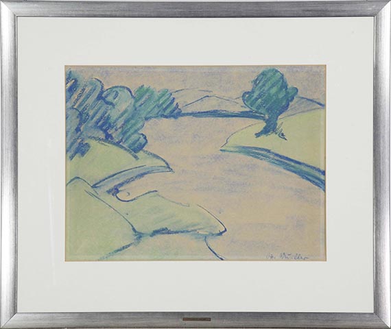 Otto Mueller - Ohne Titel (Landschaft) - Frame image
