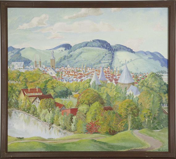 Erich Heckel - Blick auf Goslar - Frame image