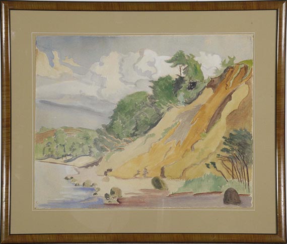 Erich Heckel - Steiles Ufer an der Förde - Frame image