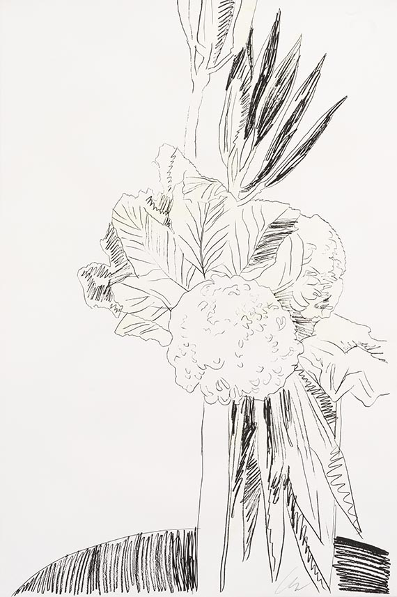 Andy Warhol - Flowers (Hand-Colored)