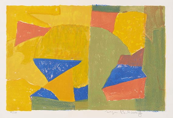 Serge Poliakoff - Komposition in Gelb, Grün, Blau und Rot