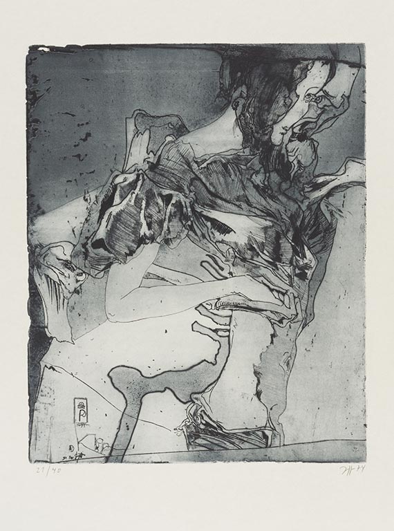 Horst Janssen - Mappe: Totentanz (11 Blatt) - 