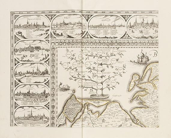 Eilhard Lubin - Nova illustrissimi principatus Pomeraniae descriptio. Wandkarte von Pommern