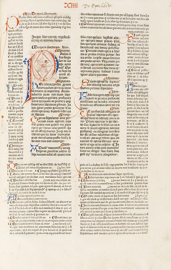  Justinianus - Infortiatum (Corpus iuris civilis) - 