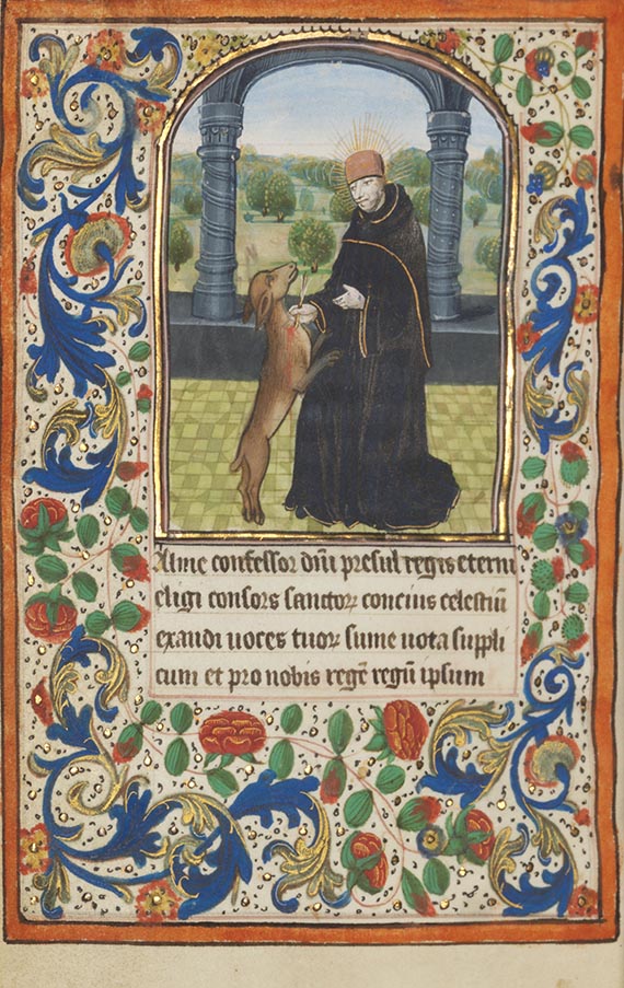  Manuskripte - Stundenbuch auf Pergament. Flandern und Nordfrankreich, um 1480 - 