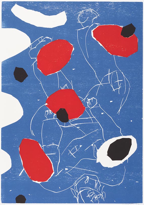 Georg Baselitz - Puck (blau)