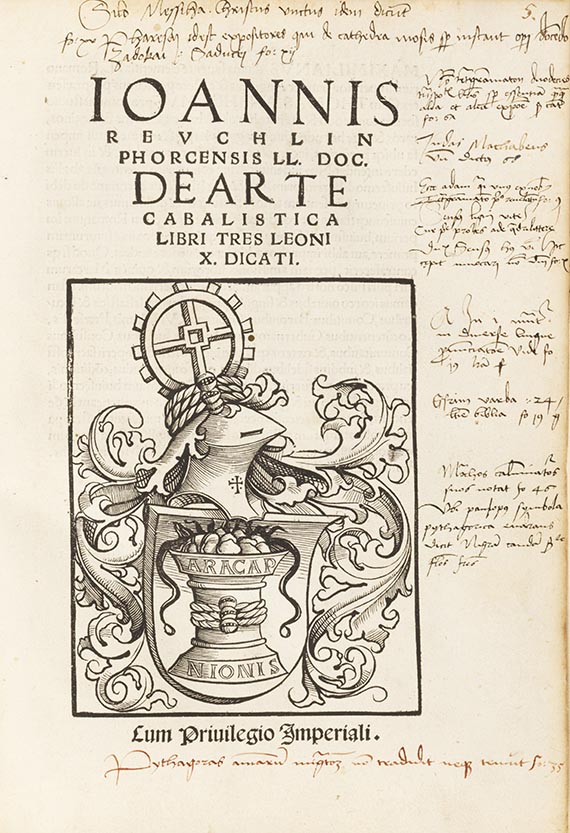 Johannes Reuchlin - De arte cabalistica libri tres