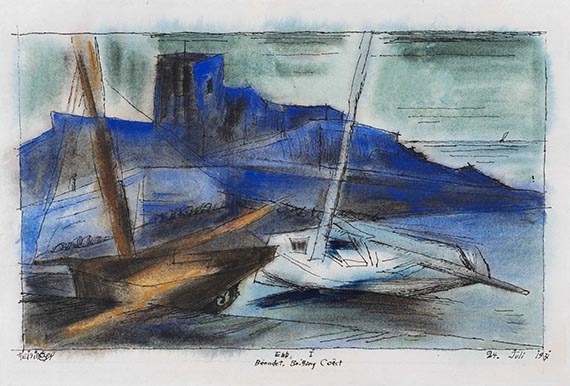 Lyonel Feininger - Ebb, I - Bénodet, Brittany Coast
