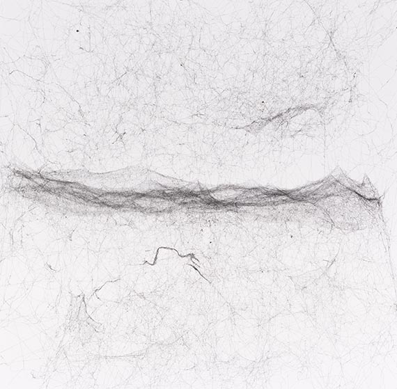 Tomás Saraceno - Semi-social mapping of BD+44° 631 by a solo Cyrtophora citricola - three weeks