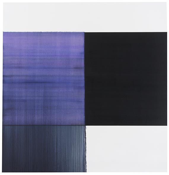 Callum Innes - Exposed Painting Blue Violet