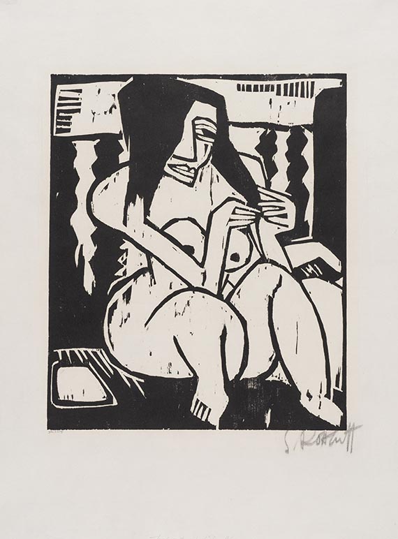 Karl Schmidt-Rottluff - Frau mit aufgelöstem Haar