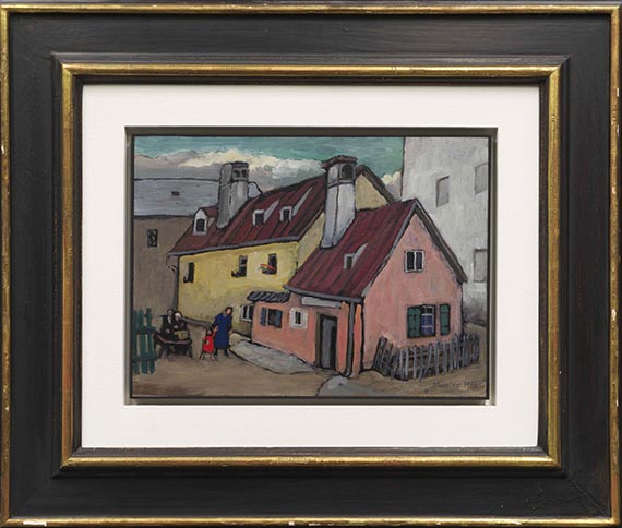Gabriele Münter - Alte Herbergen in München - Frame image
