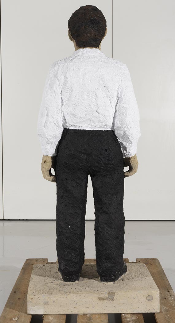 Stephan Balkenhol - Mann mit weißem Hemd - Back side