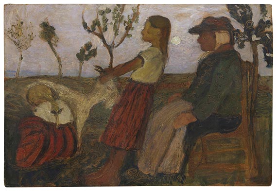 Paula Modersohn-Becker - Kinder mit Ziege und alter Bäuerin