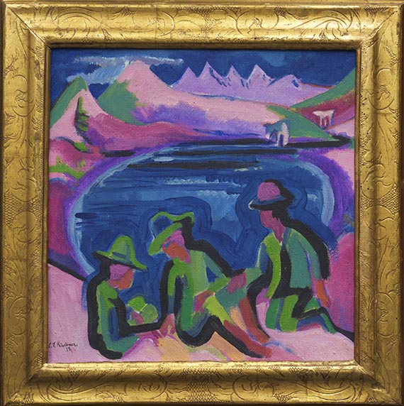 Ernst Ludwig Kirchner - Am Bergsee - Frame image